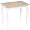 TABLE CAFE CHRYSA BLANC D.60X38X56.3CM