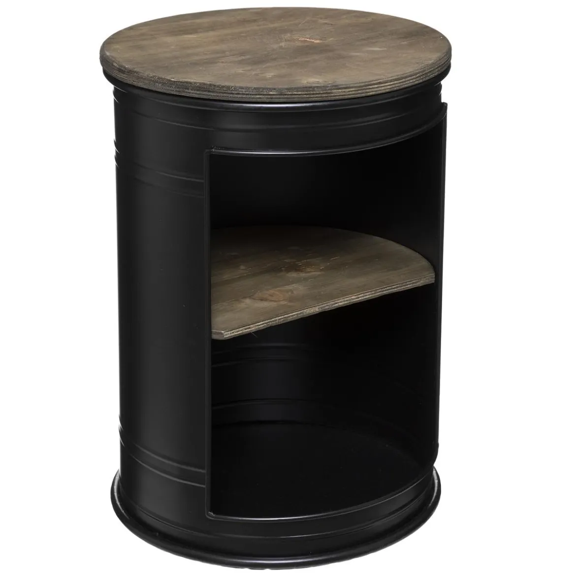 TABLE CAFE DIEGO NOIR D.33.5X33.5X47.5CM