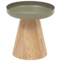 TABLE CAFE HERCYNA VERT DE GRIS D.40CM