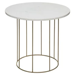 TABLE CAFE MARBRE D.40X45CM