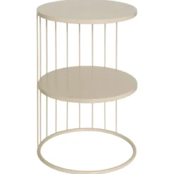 TABLE CAFE METAL KOBU ARGILE
