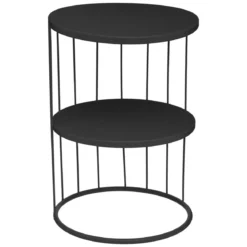 TABLE CAFE METAL KOBU NOIR