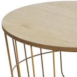 TABLE CAFE METAL MOUTARDE KUMI POP