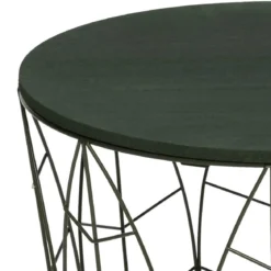 TABLE CAFE METAL VERT KUMI LEAF