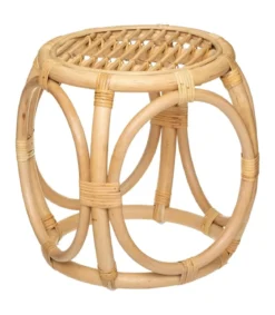 TABLE CAFE ROTIN AONI D.40X36CM