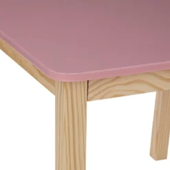 TABLE CARRE CLASSIC ROSE D.60X60X48CM