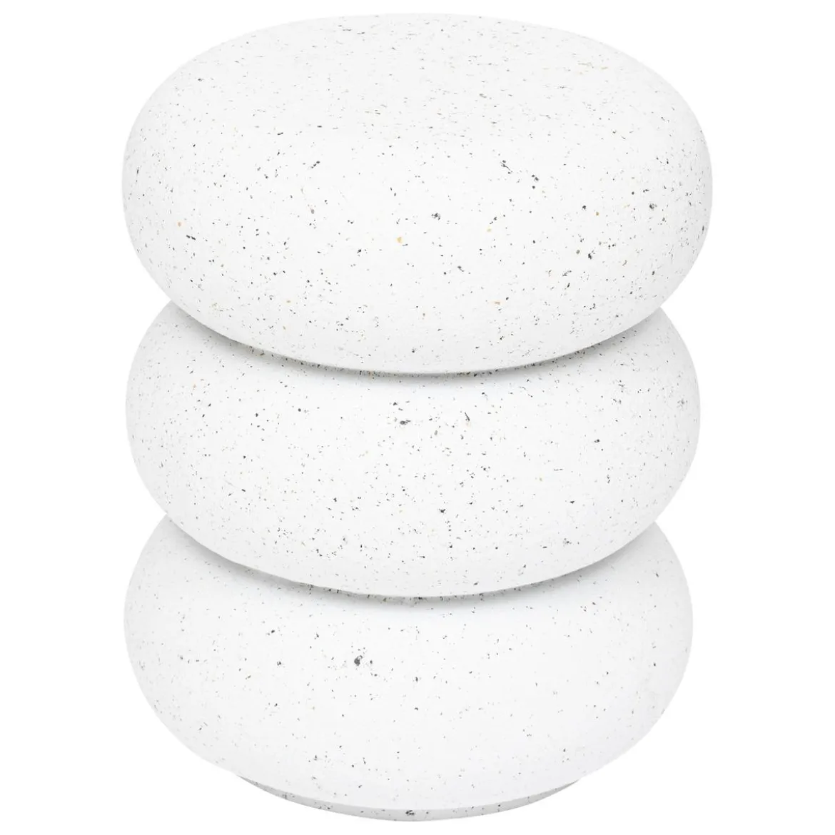 TABLE D APPOINT STONETO BLANC D.43X35X35CM