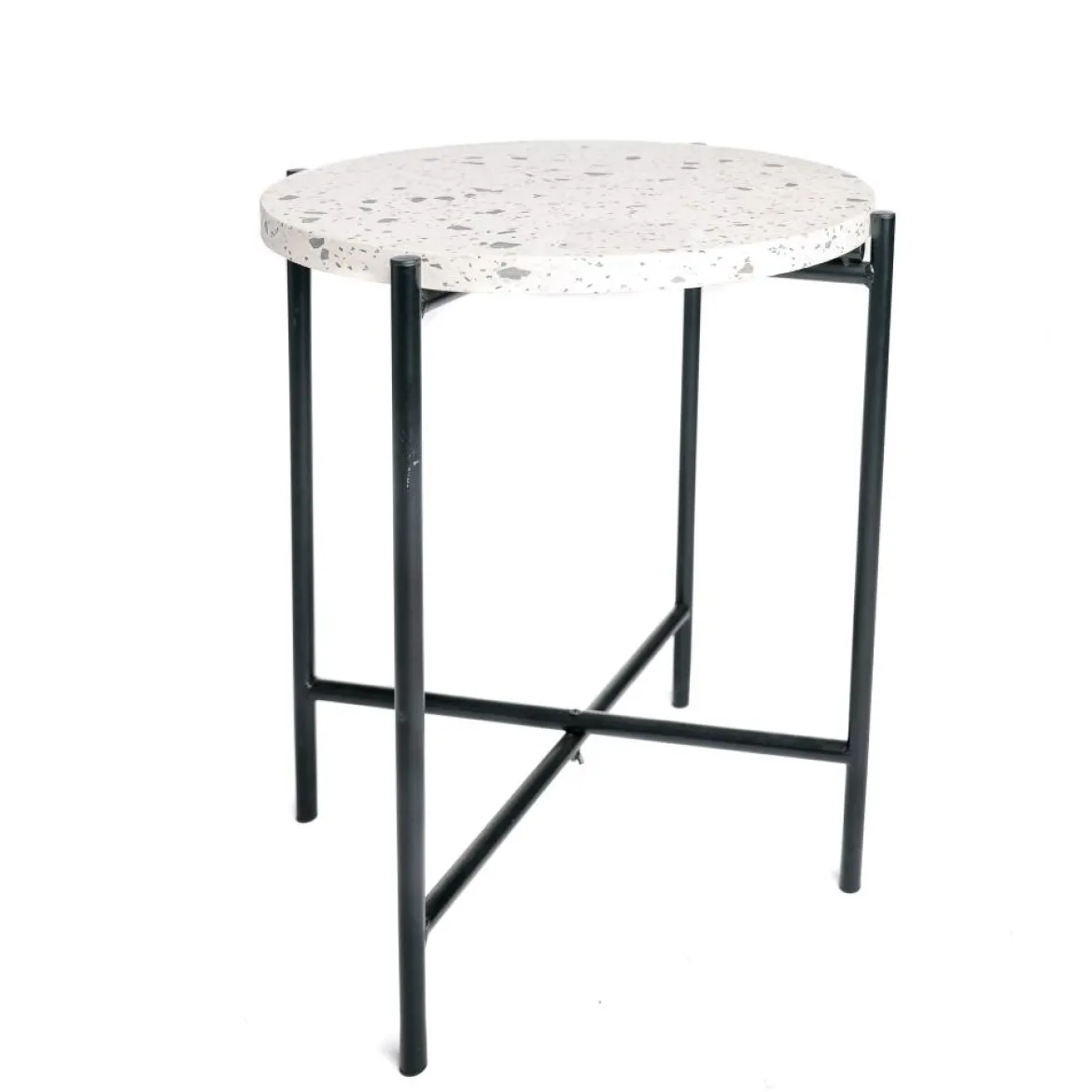 TABLE D APPOINT TERRAZZO D.43.5X43.5X50CM
