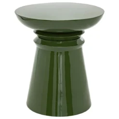 TABLE D APPOINT TOTEM JAYA METAL VERT D.38CM