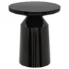 TABLE D APPOINT TOTEM SITA METAL NOIR D.38CM