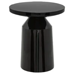 TABLE D APPOINT TOTEM SITA METAL NOIR D.38CM