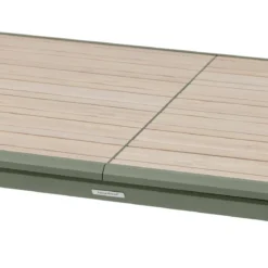 TABLE DILORS ALUMINIUM LIN LAURIER 10 PLACES