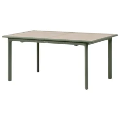 TABLE DILORS ALUMINIUM LIN LAURIER 10 PLACES