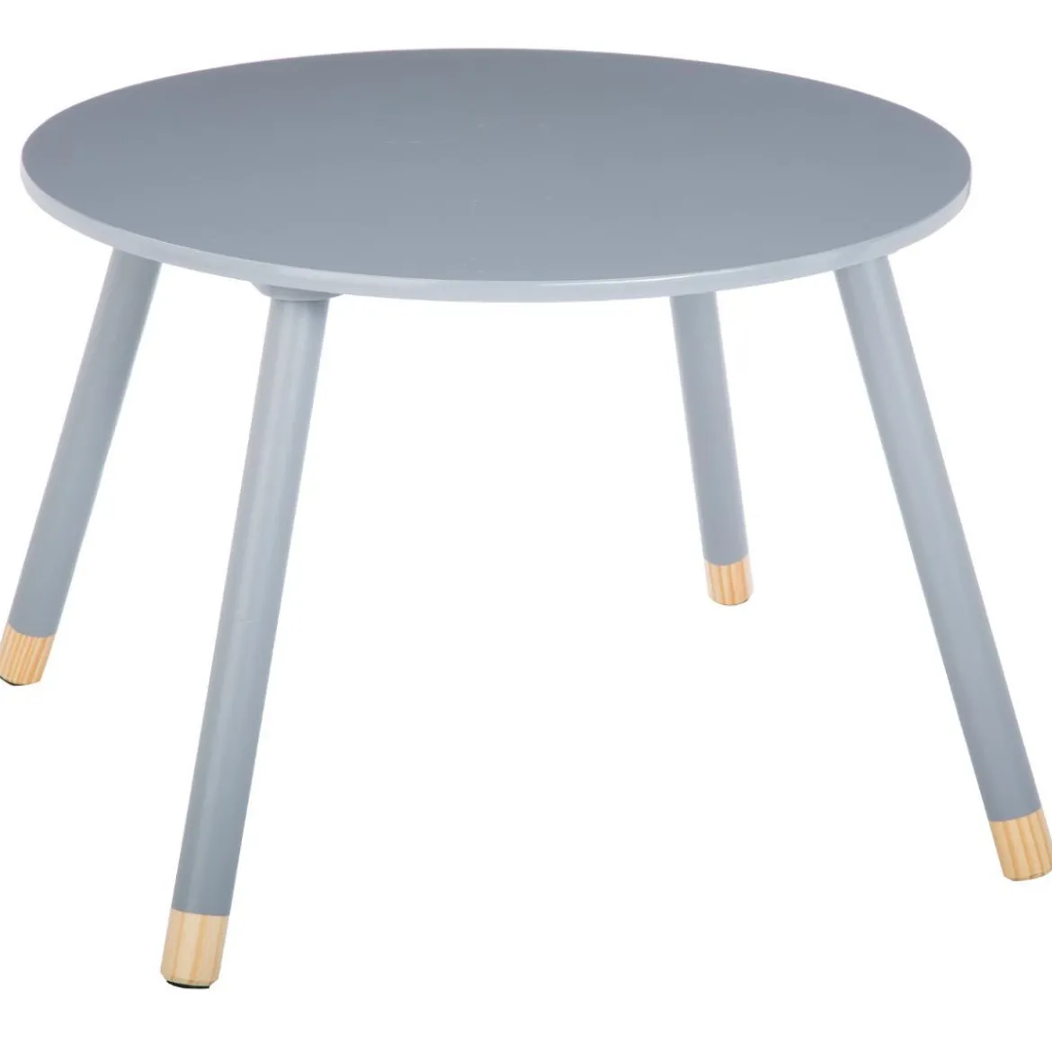 TABLE DOUCEUR GRIS D.60CM