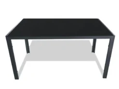 TABLE ESSENTIELLE PLATEAU VERRE TREMPE 150X90X74CM