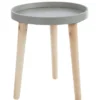 TABLE ET PLATEAU BOIS 3 PIEDS PIN 30X35CM
