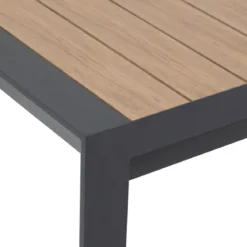 TABLE EVASION EXTENSIBLE ALUMINIUM HONEY GRAPHITE 10 PLACES
