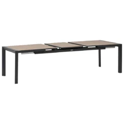 TABLE EVASION EXTENSIBLE ALUMINIUM HONEY GRAPHITE 10 PLACES