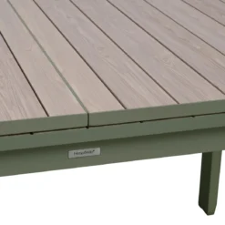 TABLE EVASION EXTENSIBLE ALUMINIUM LIN LAURIER 8 PLACES