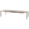 TABLE EVASION EXTENSIBLE ALUMINIUM LIN ARGILE 14 PLACES
