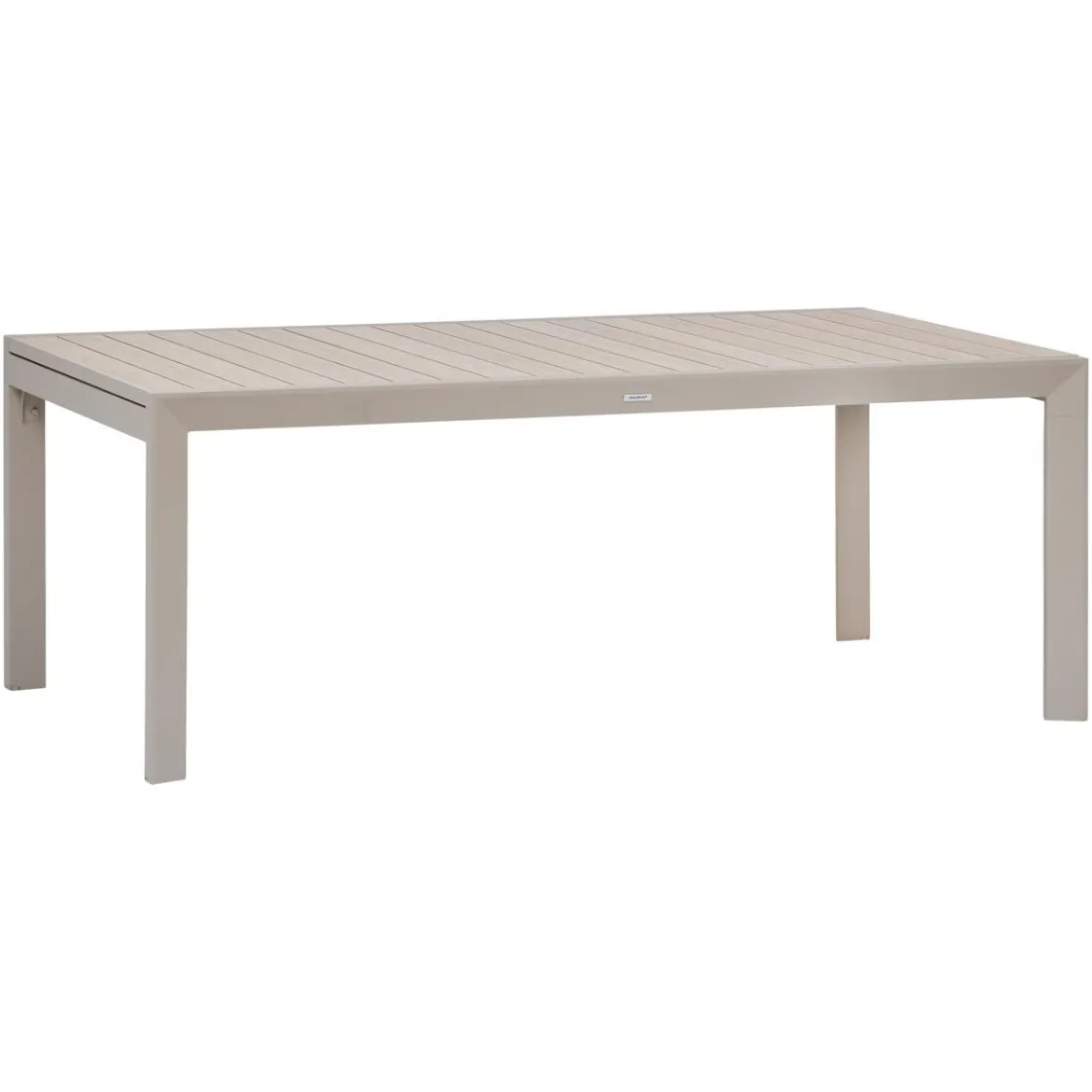 TABLE EVASION EXTENSIBLE COULISSANTE ARGILE 12 PLACES