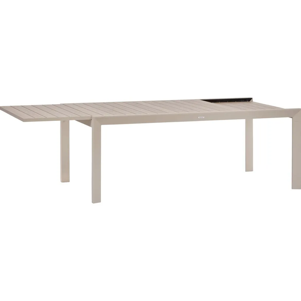 TABLE EVASION EXTENSIBLE COULISSANTE ARGILE 12 PLACES