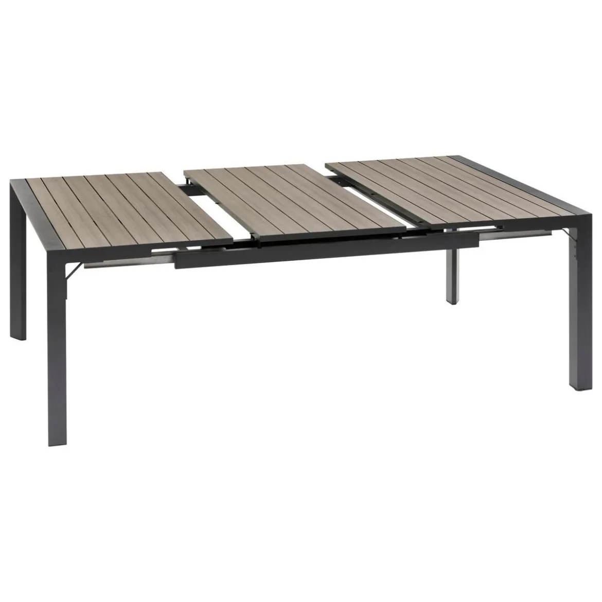 TABLE EVASION RALLONGE AUTOMATIQUE CARREE SEIGLE 10 PLACES