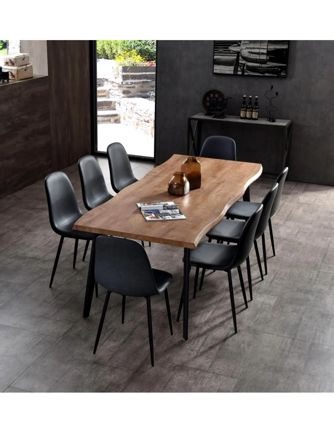 TABLE EXTENSIBLE 6 A 8 PERSONNES FOREST