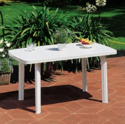 TABLE FARO BLANC OVAL 137X85X72CM