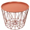 TABLE FILAIRE METAL TERRACOTTA D.50CM