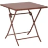 TABLE GREENSBORO CARREE ACAJOU 2 PLACES