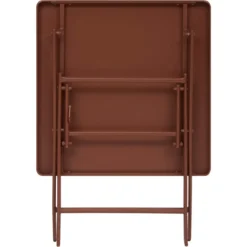 TABLE GREENSBORO CARREE ACAJOU 2 PLACES