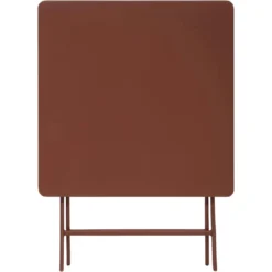 TABLE GREENSBORO CARREE ACAJOU 2 PLACES