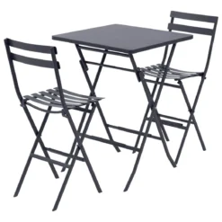 TABLE GREENSBORO HAUTE CARRE GRAPHITE 2 PLACES