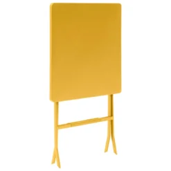 TABLE GREENSBORO HAUTE CARRE MOUTARDE 2 PLACES