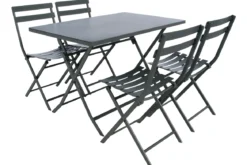 TABLE GREENSBORO RECTANGLE GRAPHITE 4 PLACES