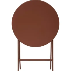 TABLE GREENSBORO RONDE ACAJOU 2 PLACES