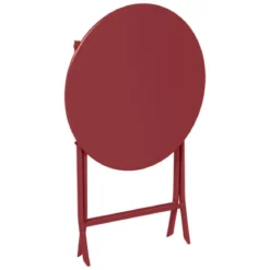 TABLE GREENSBORO RONDE GROSEILLE 2 PLACES