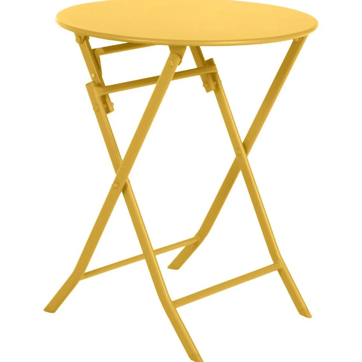 TABLE GREENSBORO RONDE MOUTARDE 2 PLACES