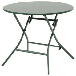 TABLE GREENSBORO RONDE OLIVE 4 PLACES
