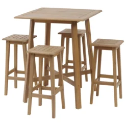 TABLE HAUTE TIWI ACACIA 4 PLACES