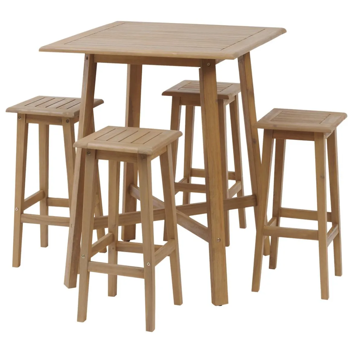TABLE HAUTE TIWI ACACIA 4 PLACES