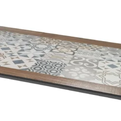 TABLE LAMBADA FIXE CERAMIQUE GRAPHITE 8 PLACES