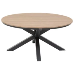 TABLE ORIENGO RONDE ACACIA GRAPHITE 4 PLACES
