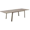 TABLE PAVANE EXTENSIBLE ALUMINIUM SEIGLE PRALINE 10 PLACES