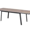 TABLE PAVANE EXTENSIBLE VERRE IMPRIME GRAPHITE 10 PLACES
