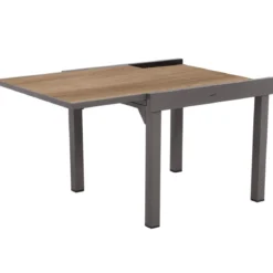 TABLE PIAZZA EXTENSIBLE ALUMINIUM HOUBLON 8 PLACES
