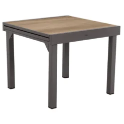 TABLE PIAZZA EXTENSIBLE ALUMINIUM HOUBLON 8 PLACES