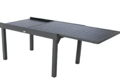 TABLE PIAZZA EXTENSIBLE ALUMINIUM GRAPHITE 10 PLACES