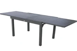 TABLE PIAZZA EXTENSIBLE ALUMINIUM GRAPHITE 10 PLACES